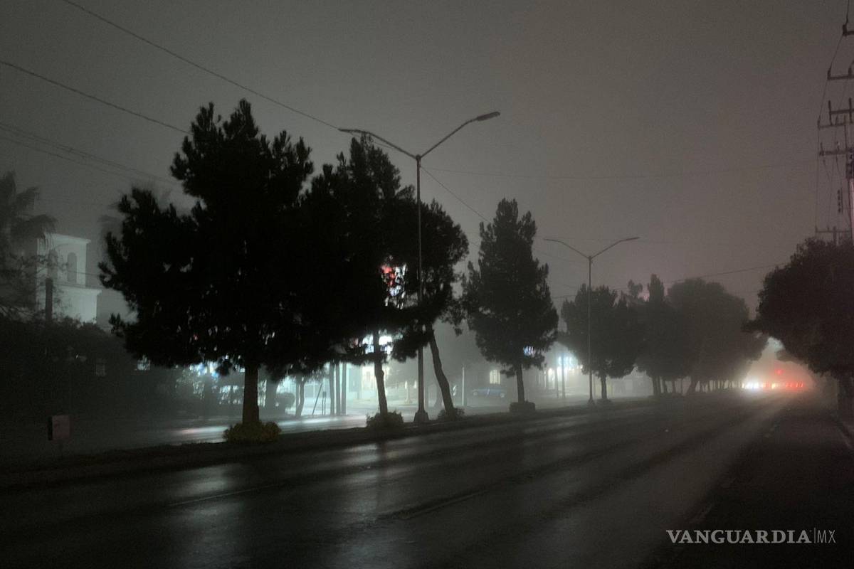 Saltillo: bulevar Venustiano Carranza en tinieblas tras un apagón