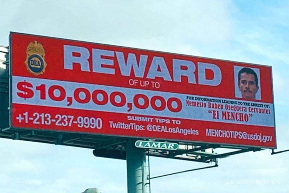 “El Mencho” se convierte en el más buscado por la DEA