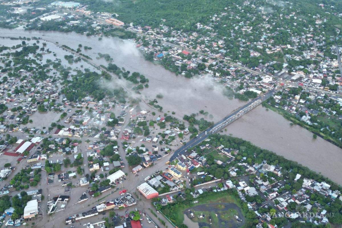 Desborde del Río Cazones en Veracruz provoca severa inundación; lluvia deja 26 muertos en distintos estados