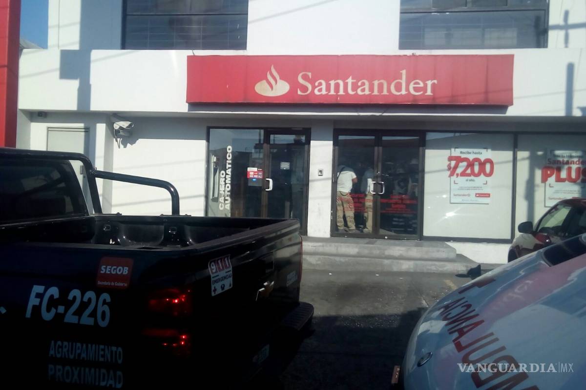 Millonario asalto bancario en Saltillo