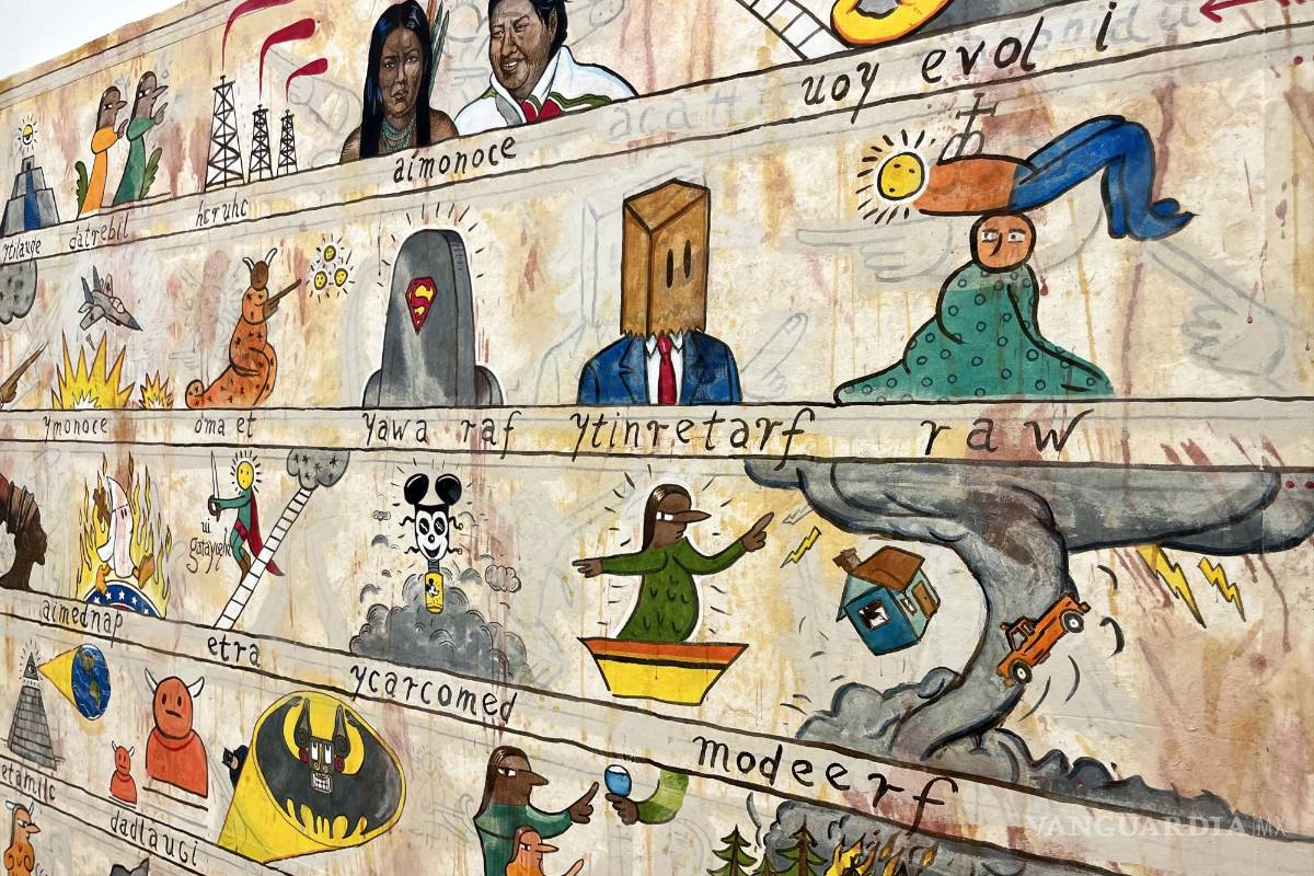 Enrique Chagoya expone en Nueva York códices que abordan colonialismo con sátira