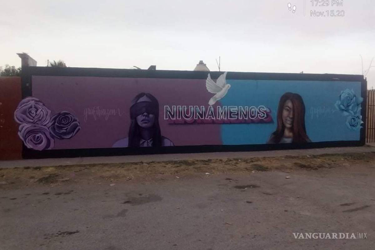 $!Artista saltillense crea mural de Joaquín Cosío; actor presume obra con foto