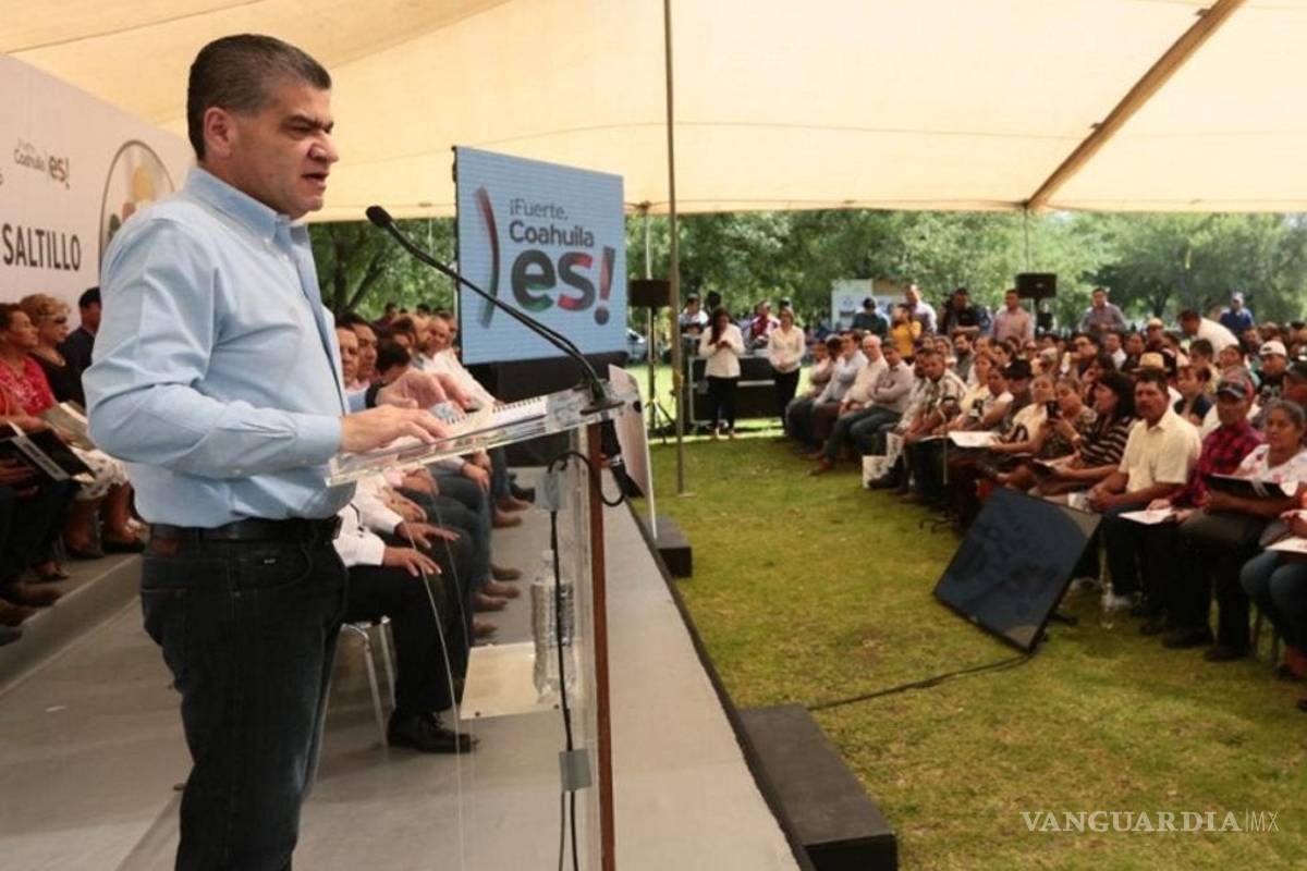 Rinde hoy Miguel Riquelme 2do informe en Saltillo