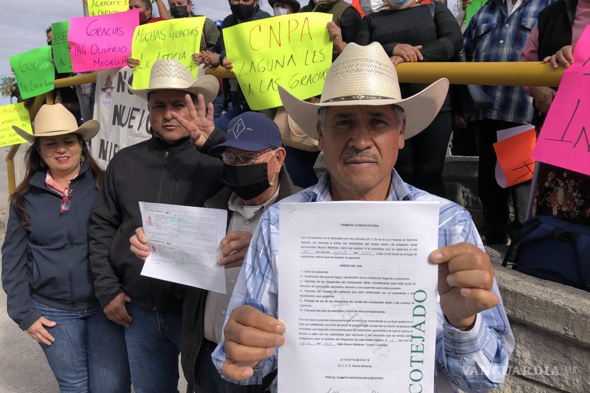 Constituyen el ejido Nueva Mieleras en Zaragoza