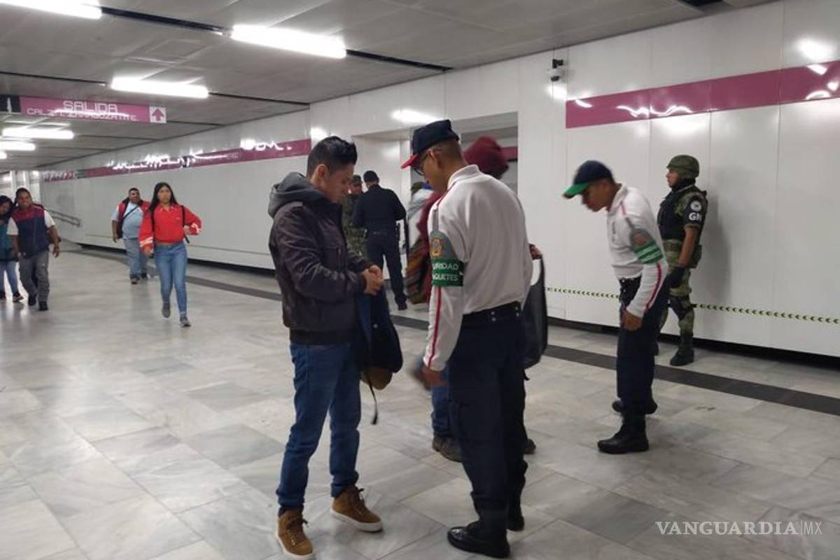 Presencia de la Guardia Nacional en el Metro de la CDMX es de reconocimiento