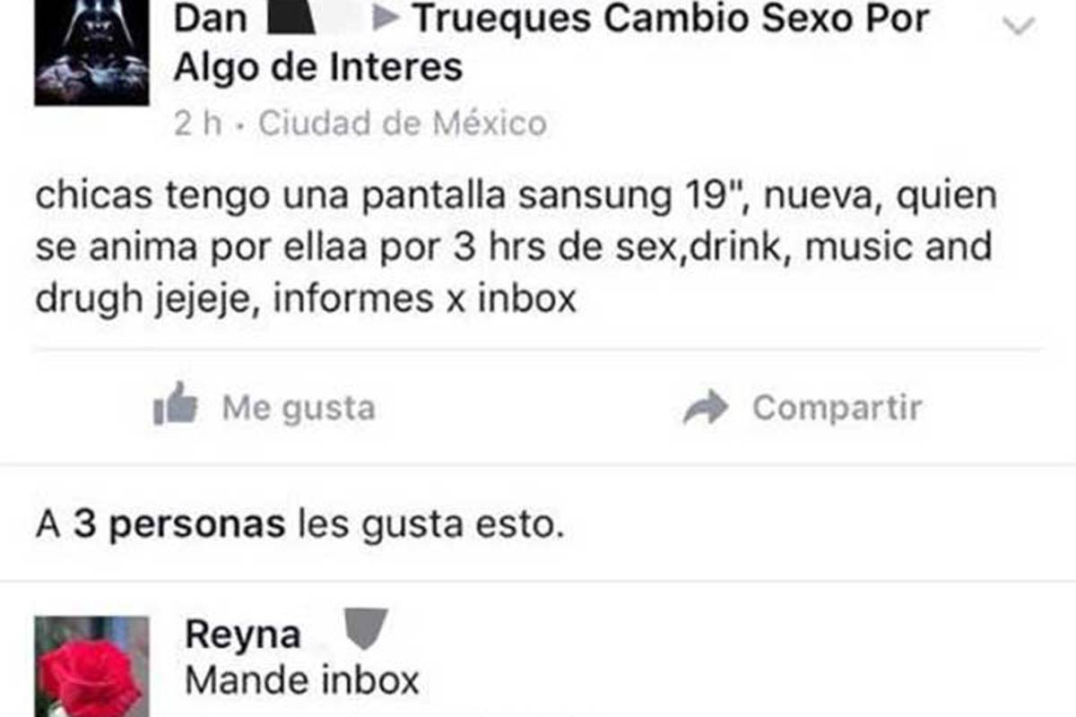 $!Trueque sexual en Facebook; la nueva forma de prostitución