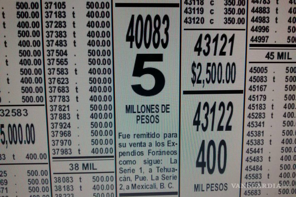 Premio Mayor cae en Torreón