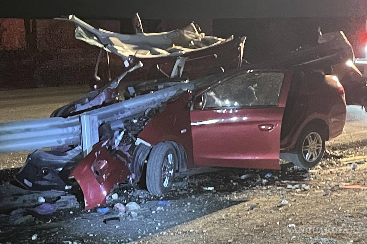 Muere prensado conductor en la Monterrey-Saltillo