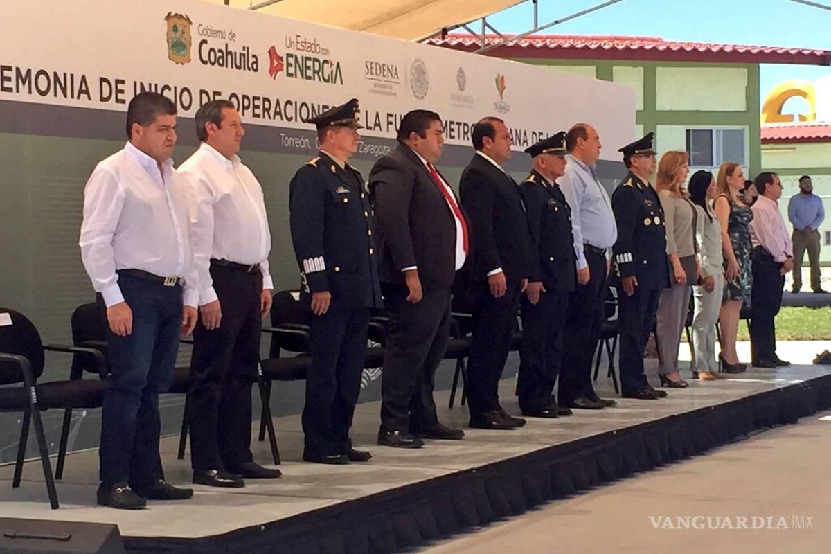 $!Fuerza Metropolitana de La Laguna inicia operaciones con 102 elementos