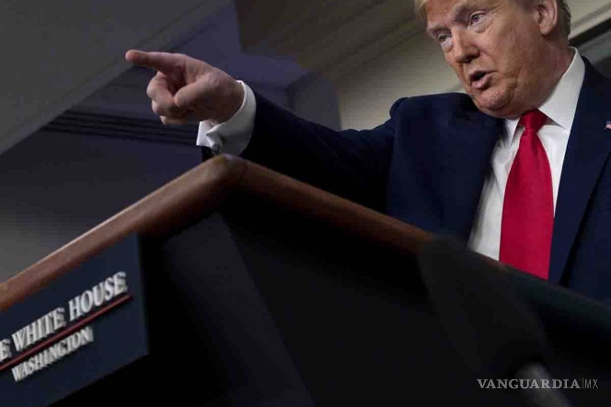 Trump advierte ‘consecuencias’ para China por coronavirus
