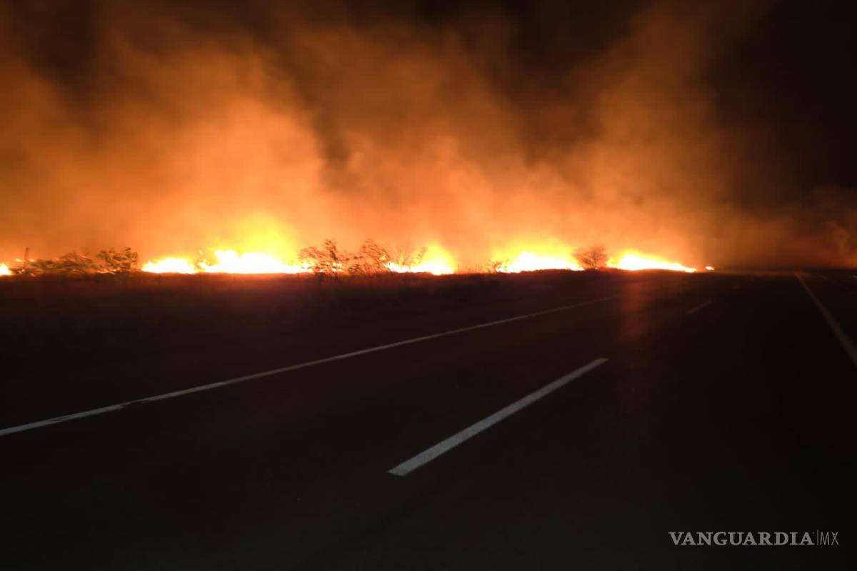 Incendio consume más de 10 hectáreas en Cuatro Ciénegas
