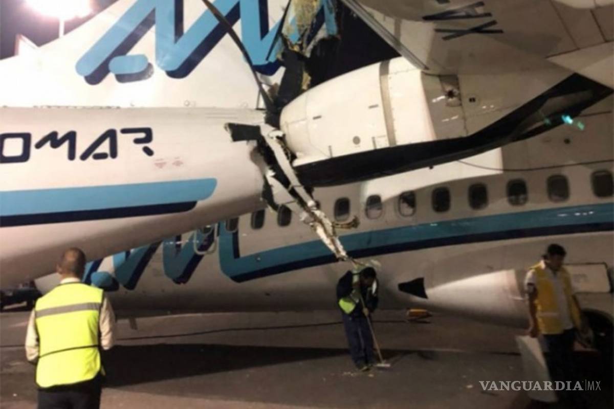 Chocan aviones en AICM