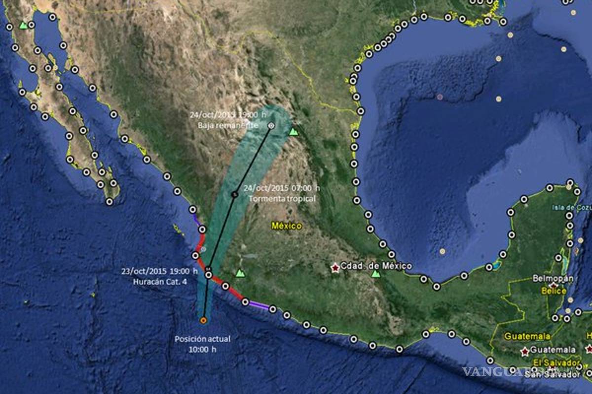 $!Huracán 'Patricia' es un monstruo: NASA -NOAA
