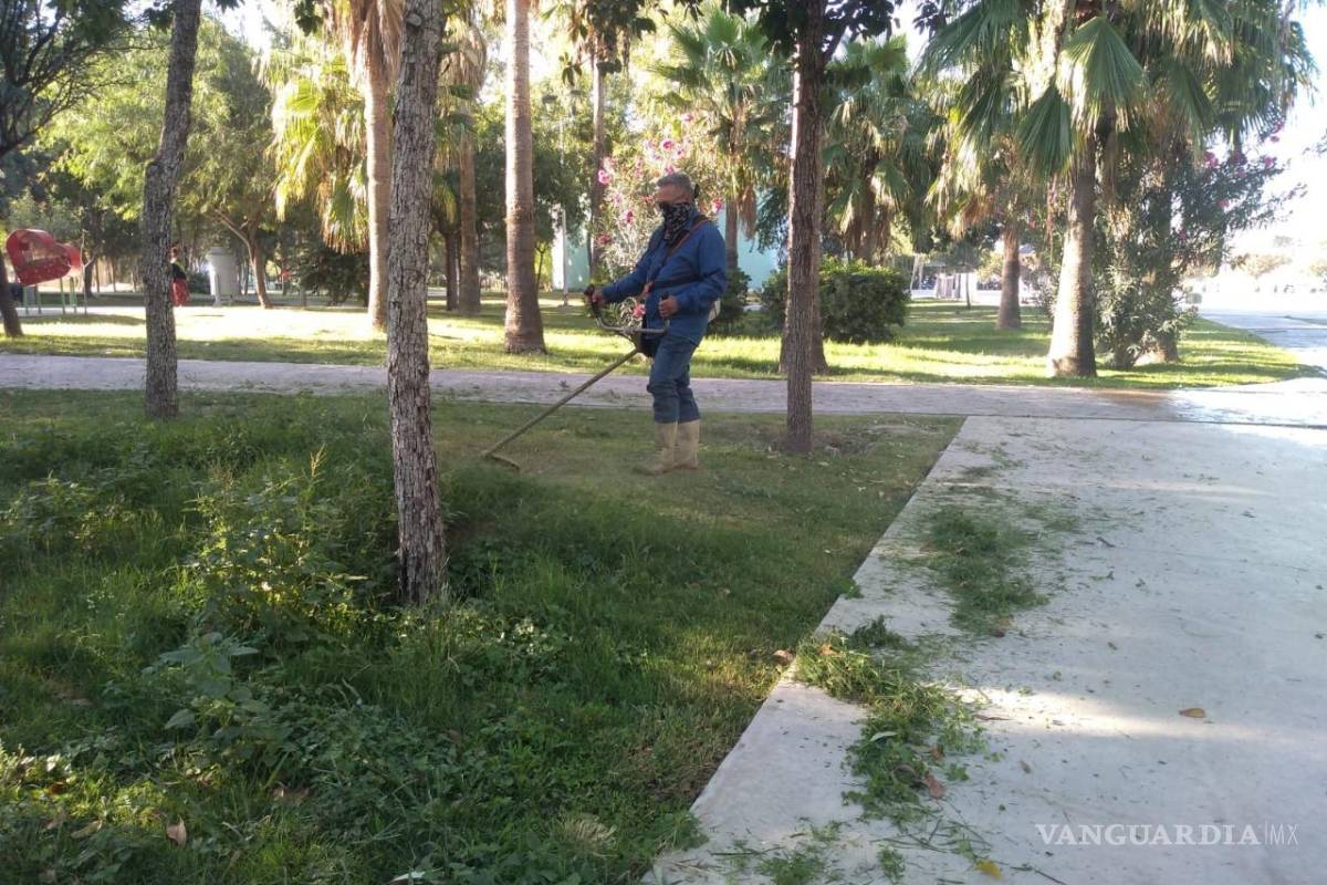 Servicios Públicos brinda atención a las 756 espacios públicos en Torreón