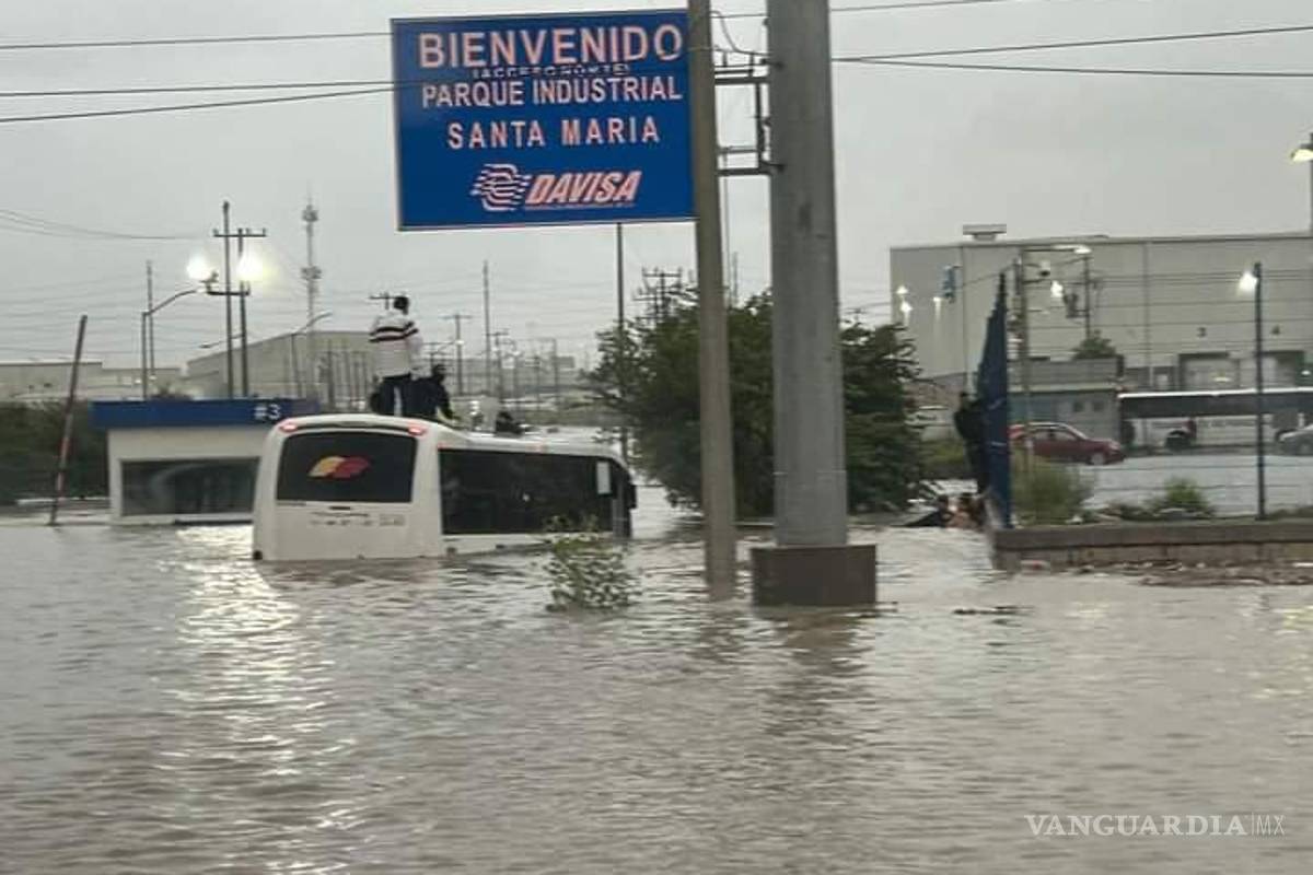Lluvias de tormenta tropical ‘Alberto’ generan caos y encharcamientos en Saltillo y Ramos Arizpe