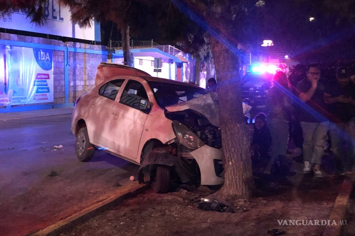 Accidente al norte de Saltillo lo deja en terapia intensiva