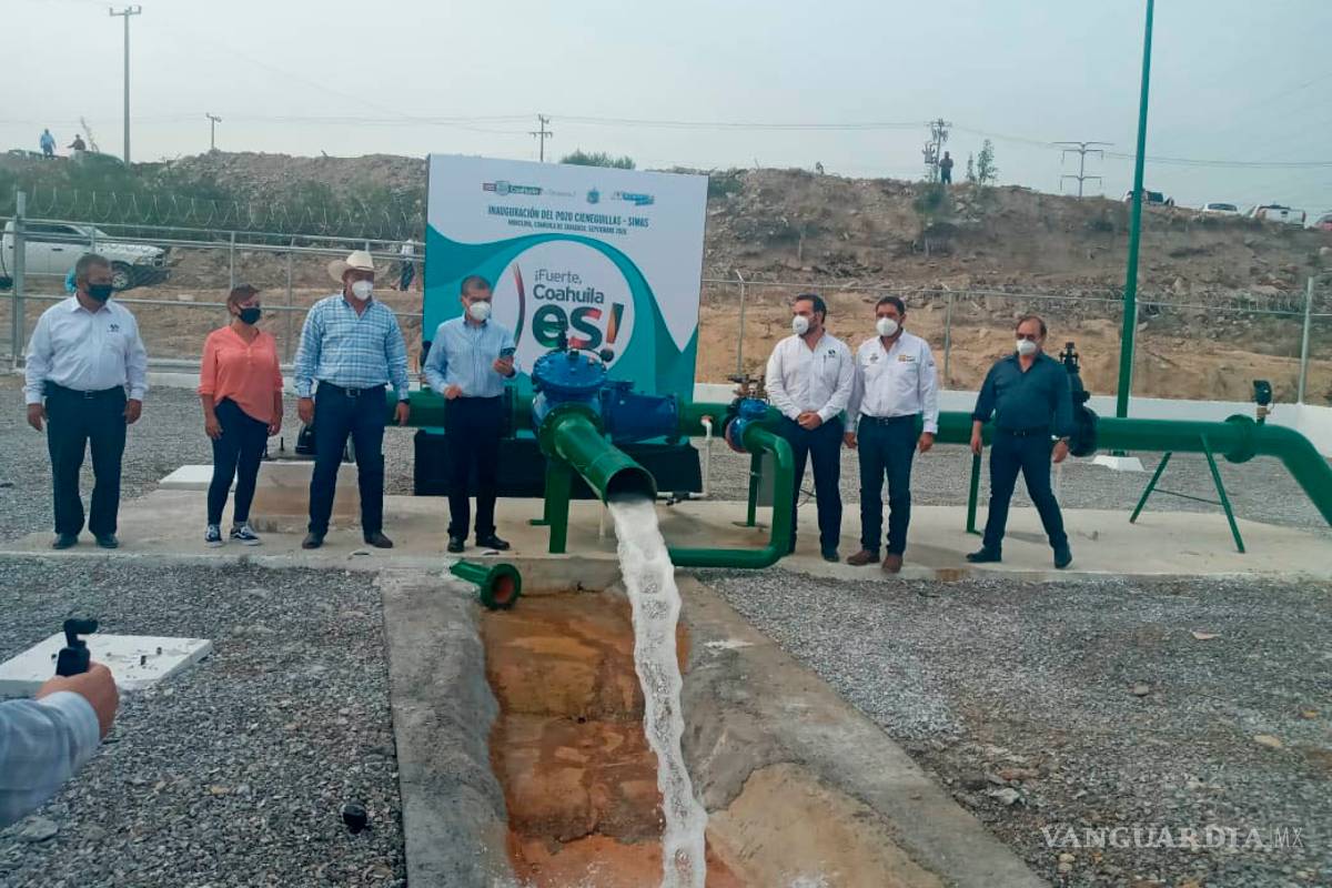 Inauguran pozo de agua a beneficio del sector oriente de Monclova
