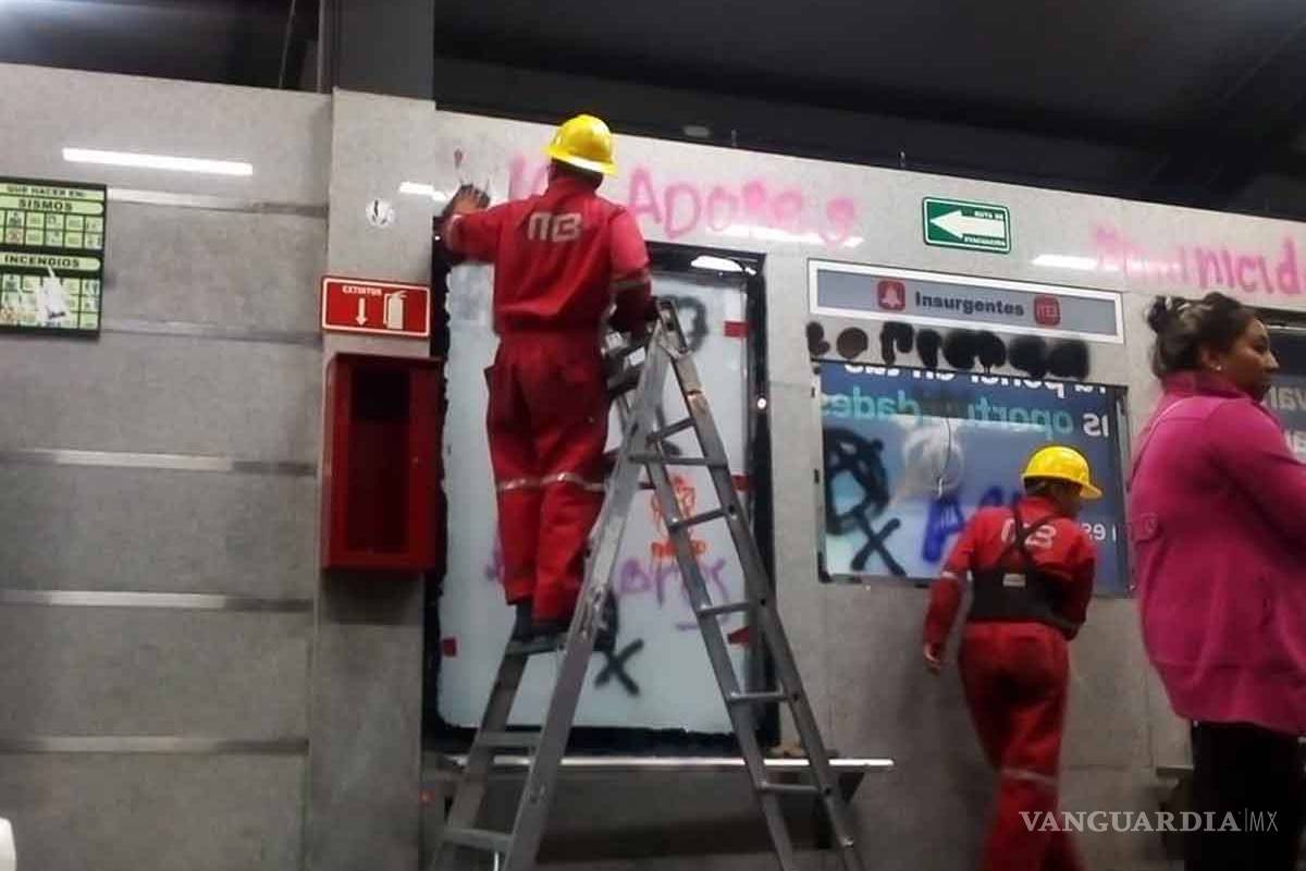 Hasta en 1 mdp calculan los daños al metrobús durante marcha contra violencia de género