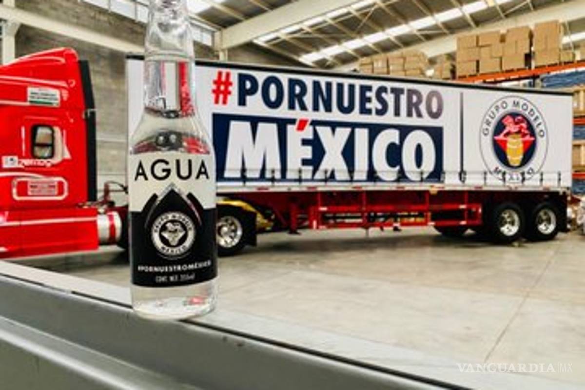 Para la sed de la buena... Así luce el agua Corona, Grupo Modelo donará 600 mil botellas