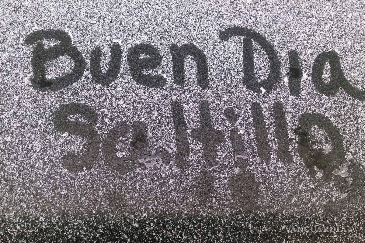 Reportan caída de aguanieve en Saltillo