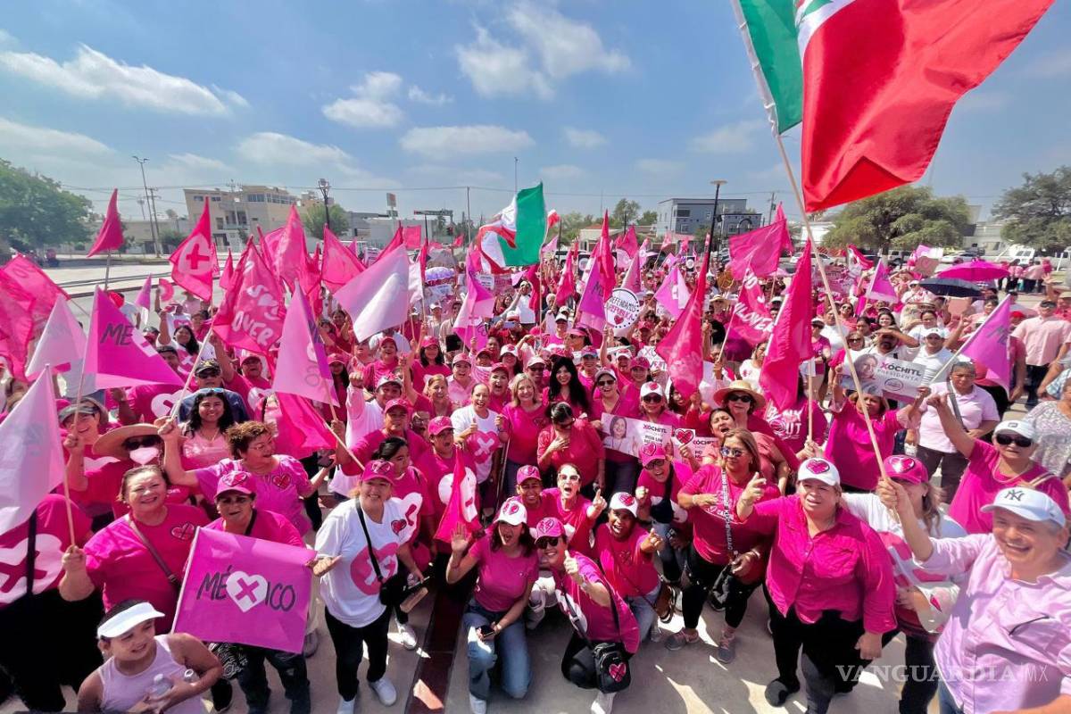 Se suman miles de coahuilenses a la ‘Marea Rosa’ en defensa de la democracia