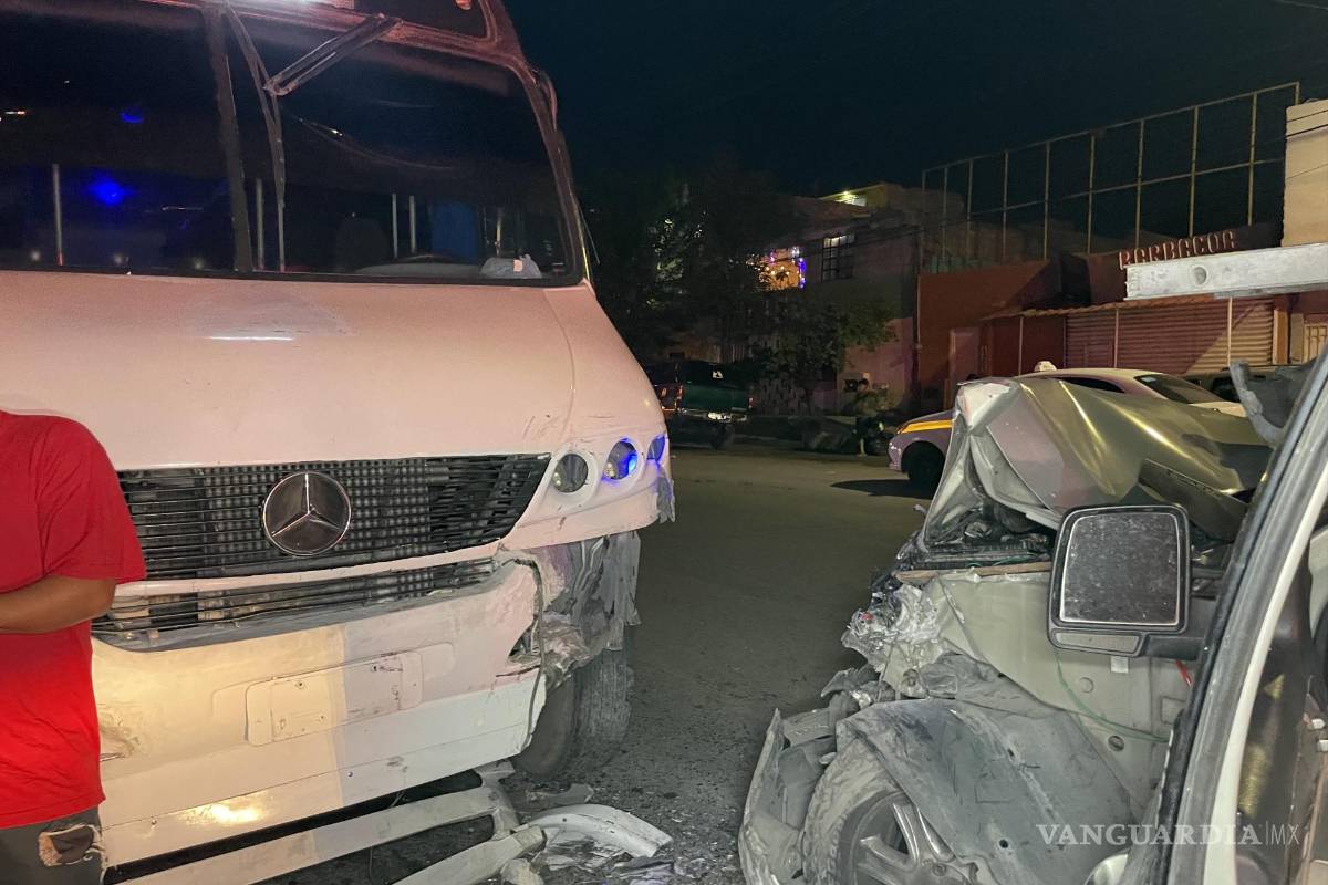 Ebrio provoca choque frontal en Otilio González, en Saltillo