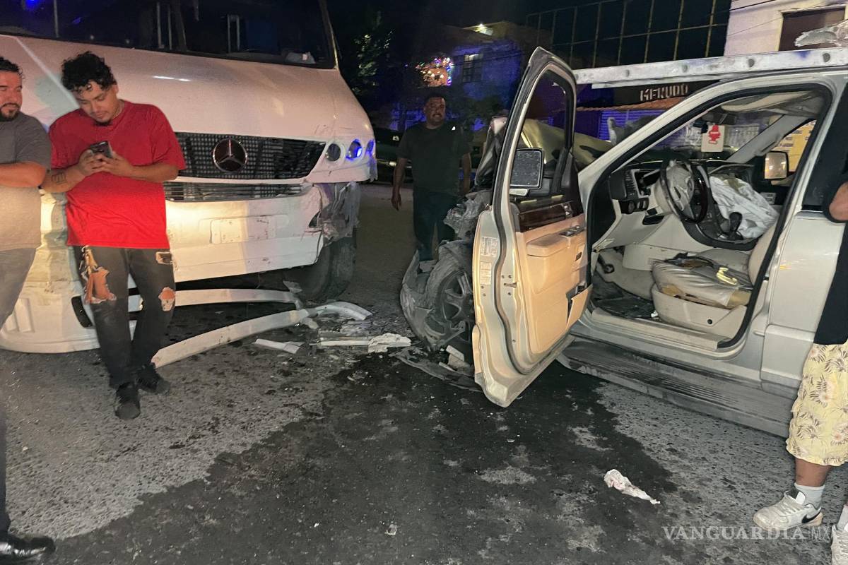 Ebrio provoca choque frontal en Otilio González, en Saltillo
