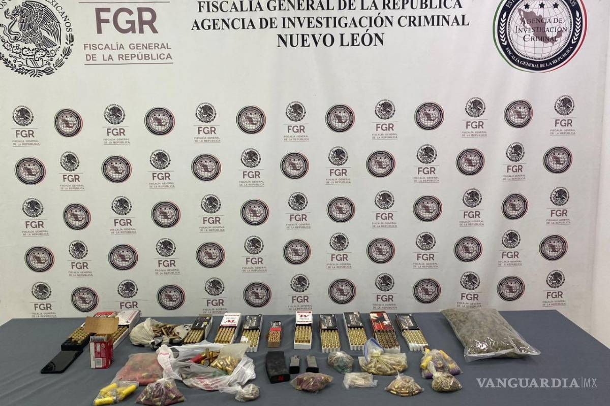Nuevo León: FGR vincula a proceso a hombre por posesión de material bélico y droga