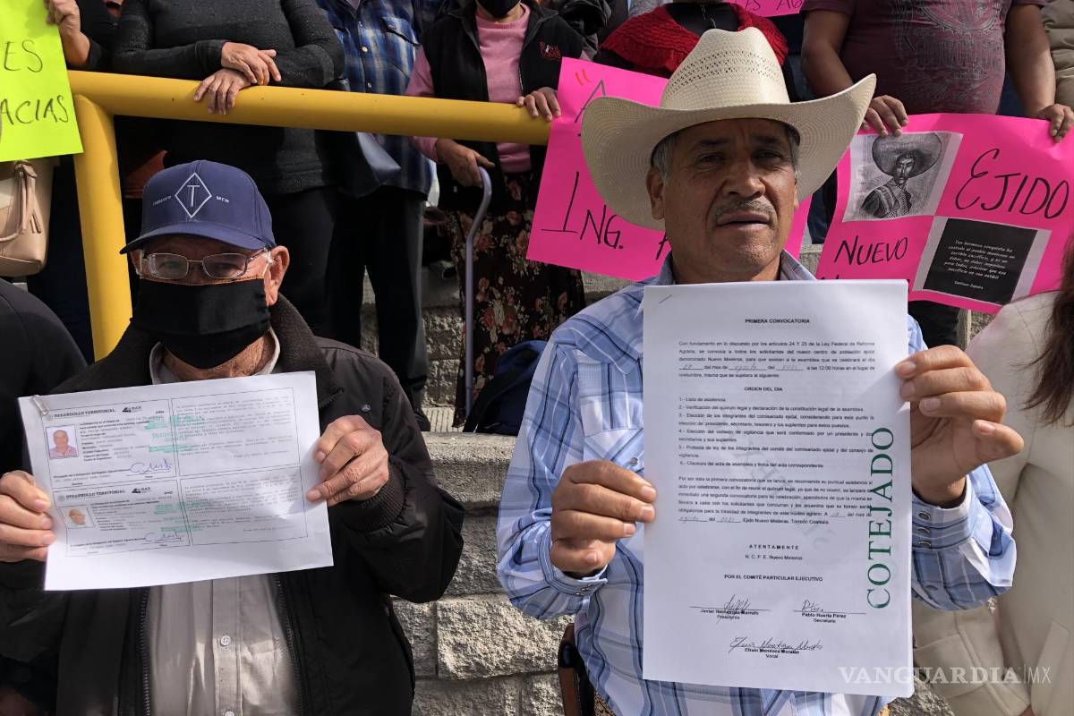 Constituyen el ejido Nueva Mieleras en Zaragoza