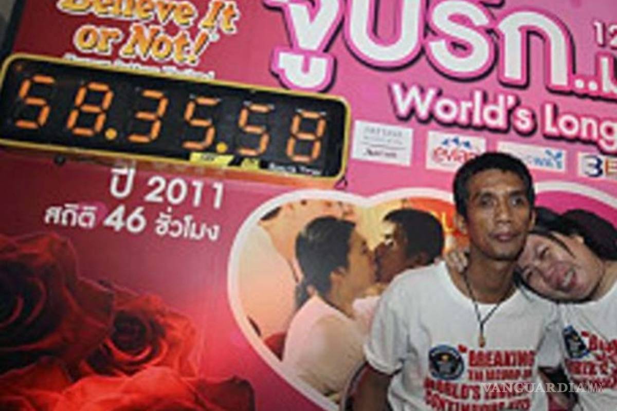 ¿Sabes cuánto duró el beso más largo del mundo?