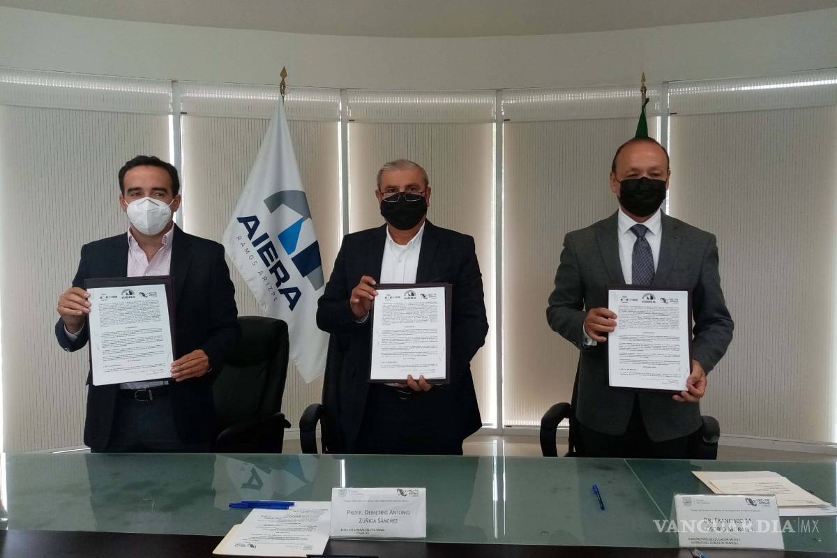 Suscriben convenio AIERA y CECyTEC