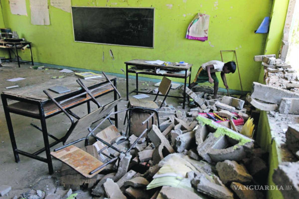 Más de 4 mil escuelas sin reparación tras sismos de septiembre
