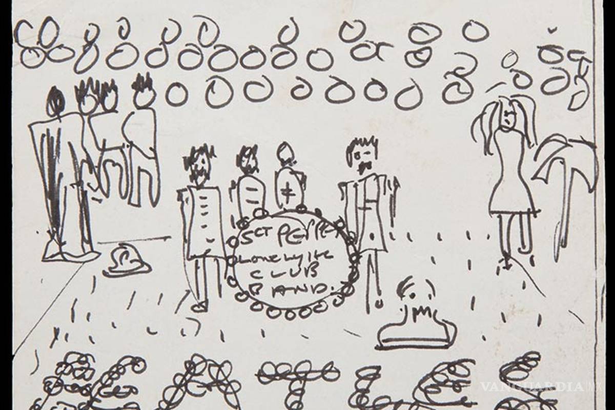 Subastan dibujo de John Lennon para el álbum 'Sgt. Pepper’s'