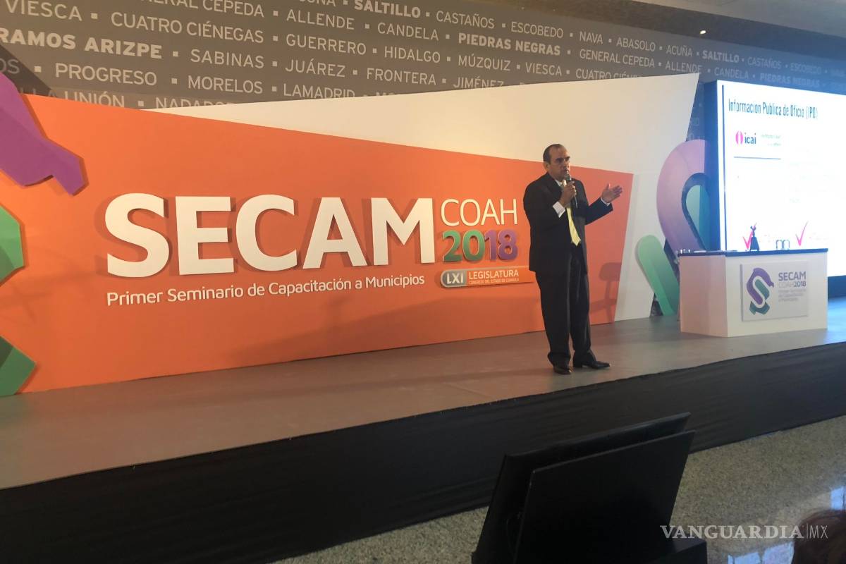 Da inicio seminario de capacitación a municipios en transparencia y Derechos Humanos en Coahuila