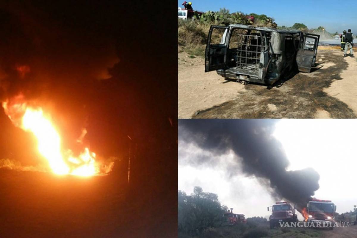 Arde toma clandestina en Hidalgo; no hay heridos