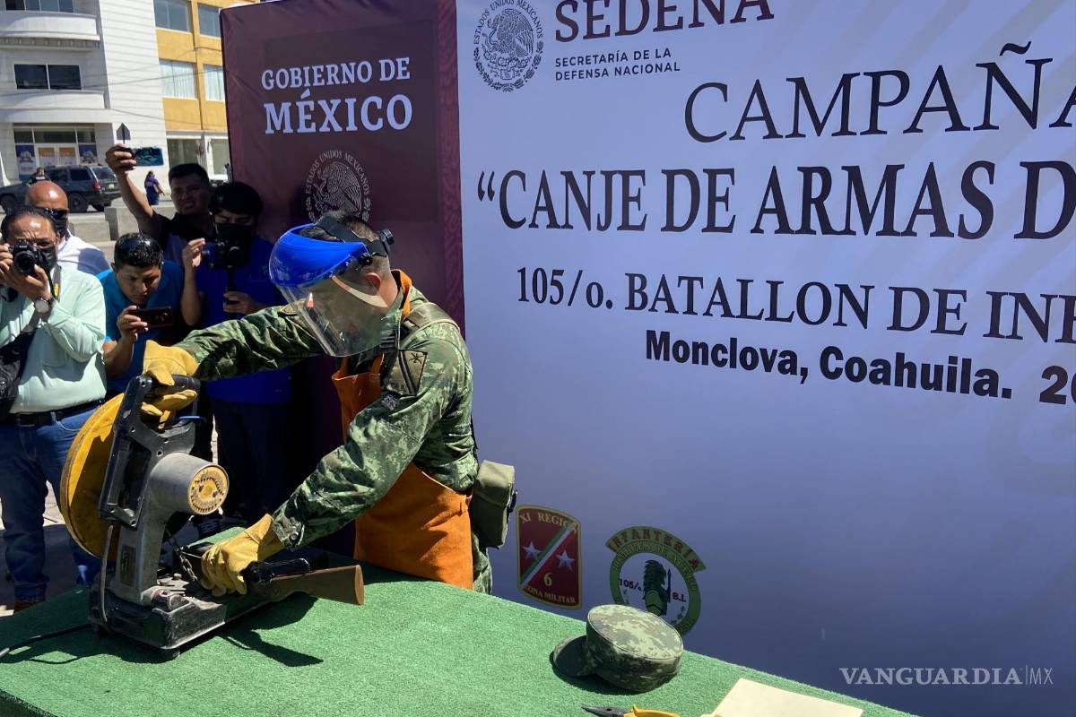 Arranca campaña de Canje de Armas en Monclova
