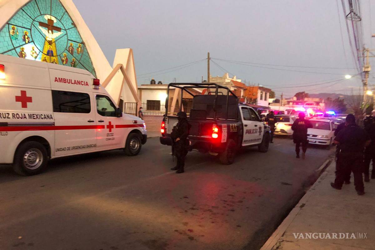 Balacera afuera de iglesia en la colonia Topo Chico de Saltillo deja un muerto