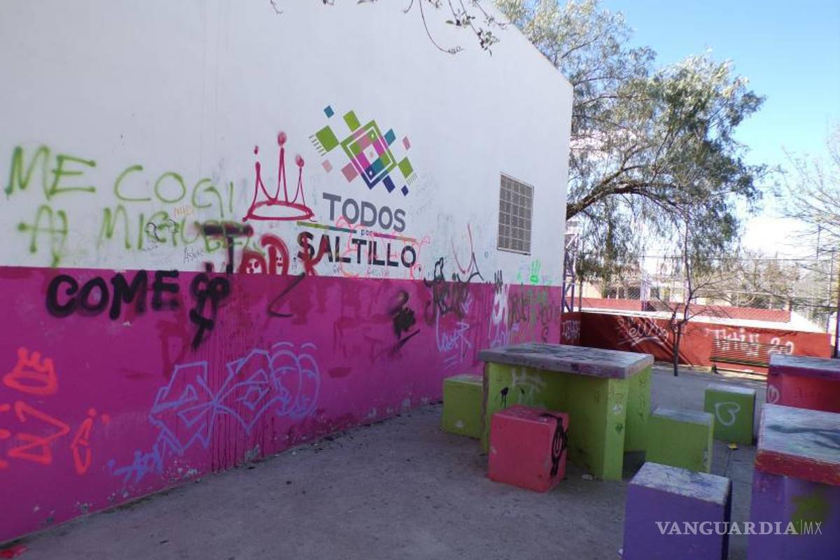 $!El centro comunitario municipal es víctimas de pintas y daños.