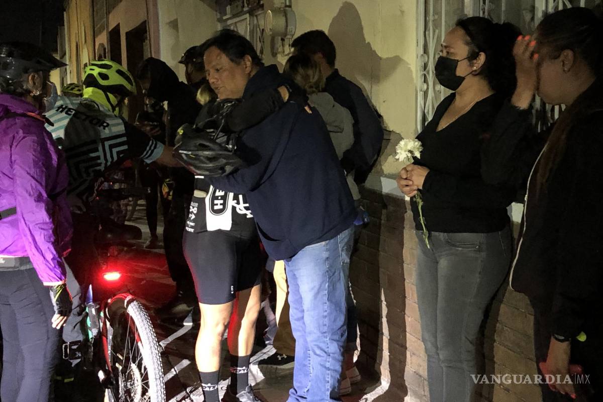 Colectivos de ciclistas de Saltillo hacen homenaje a compañero que falleció tras caída de bicicleta