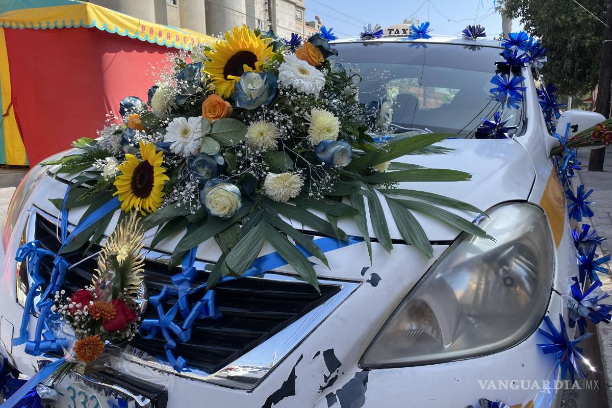 Saltillo: piden taxistas a la Virgen de Guadalupe que acabe conflicto con InDriver