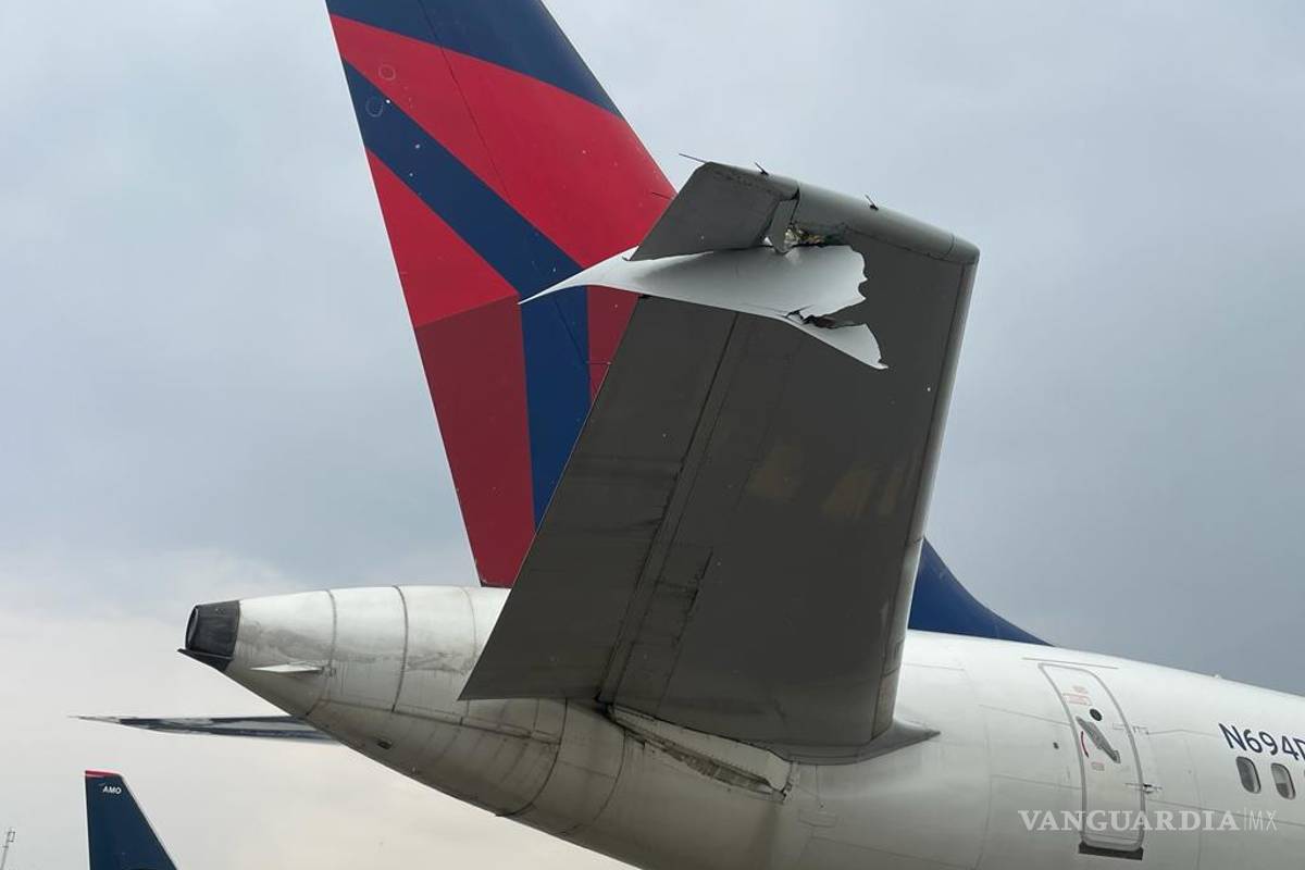 Chocan dos aeronaves en el AICM; no se reportan heridos