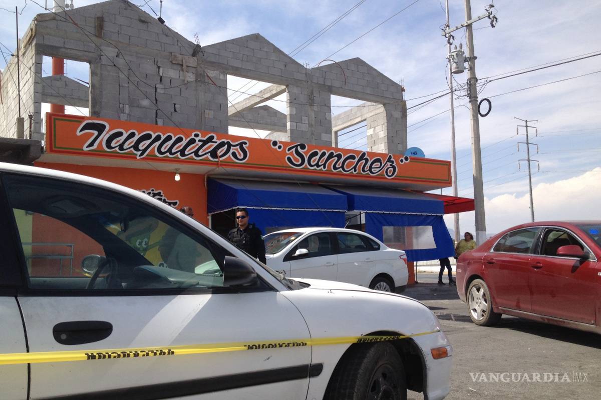 $!De un balazo en el pecho, matan a propietario de taquería en Saltillo