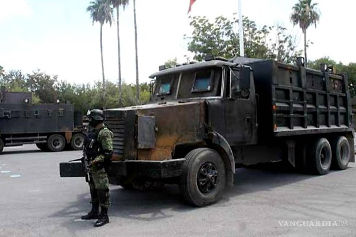 $!Así son las 'trocas monstruo' del Cártel del Noreste... vehículos blindados para resistir ataques de 'los contras'