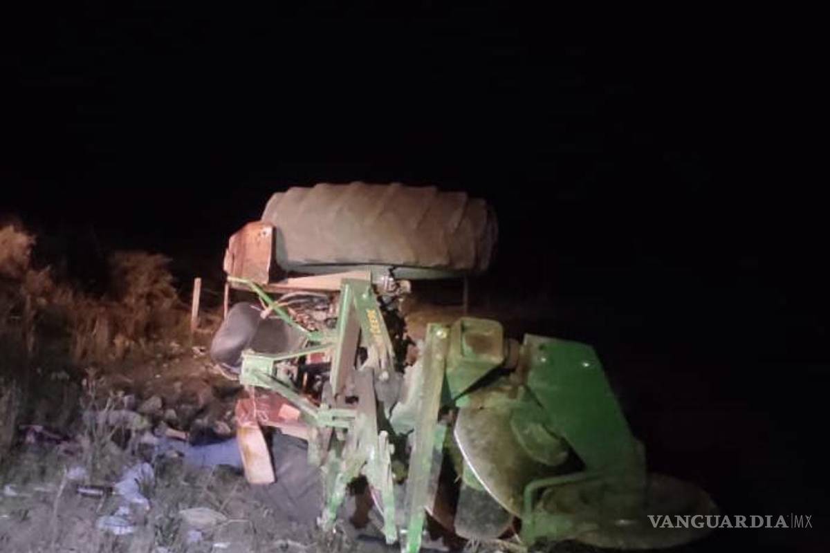 Fallece trabajador en accidente laboral; tractor lo aplasta en Arteaga