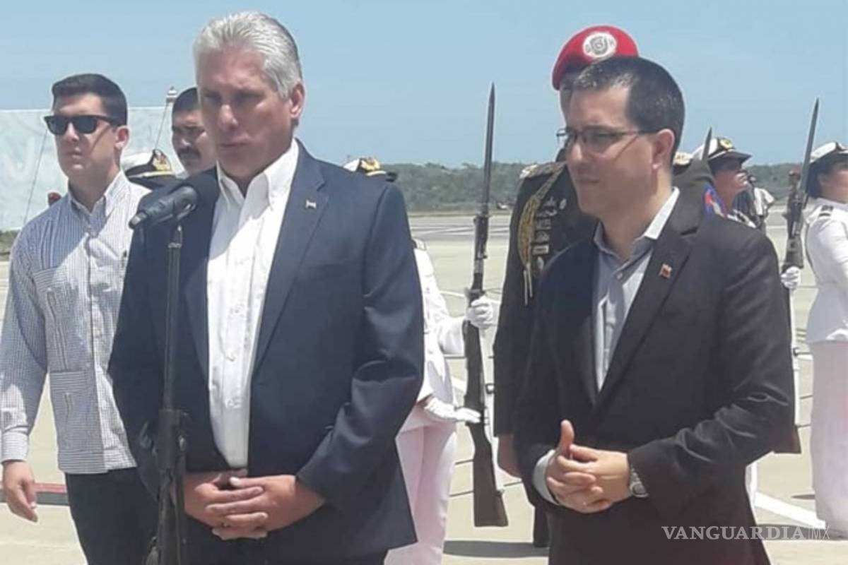 Presidente de Cuba visita Venezuela, en apoyo a Nicolás Maduro