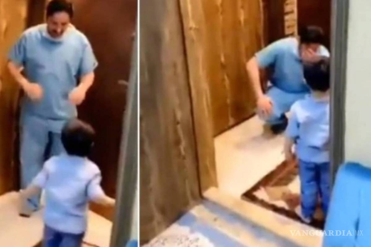 Coronavirus: Doctor rompe en llanto al rechazar el abrazo de su pequeño hijo para no contagiarlo de COVID-19