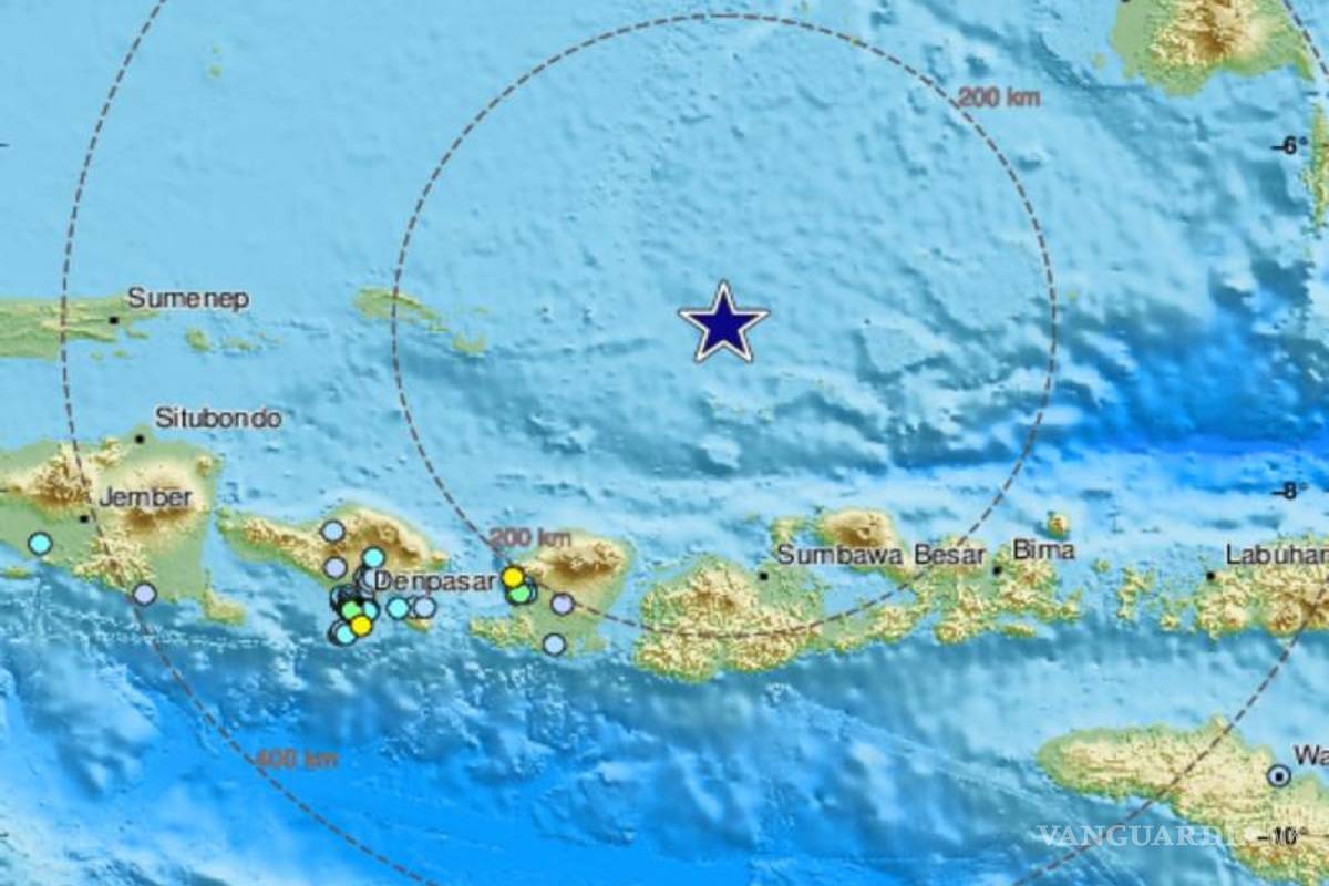 Pega a Bali sismo de 7.0 grados; descarta alerta de tsunami