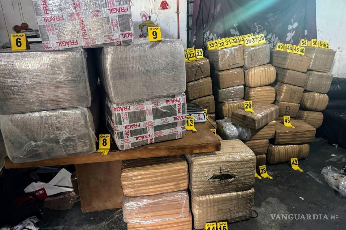Fiscalía de Nuevo León: Decomisan 700 kilos de droga en cateo a vivienda, en Monterrey