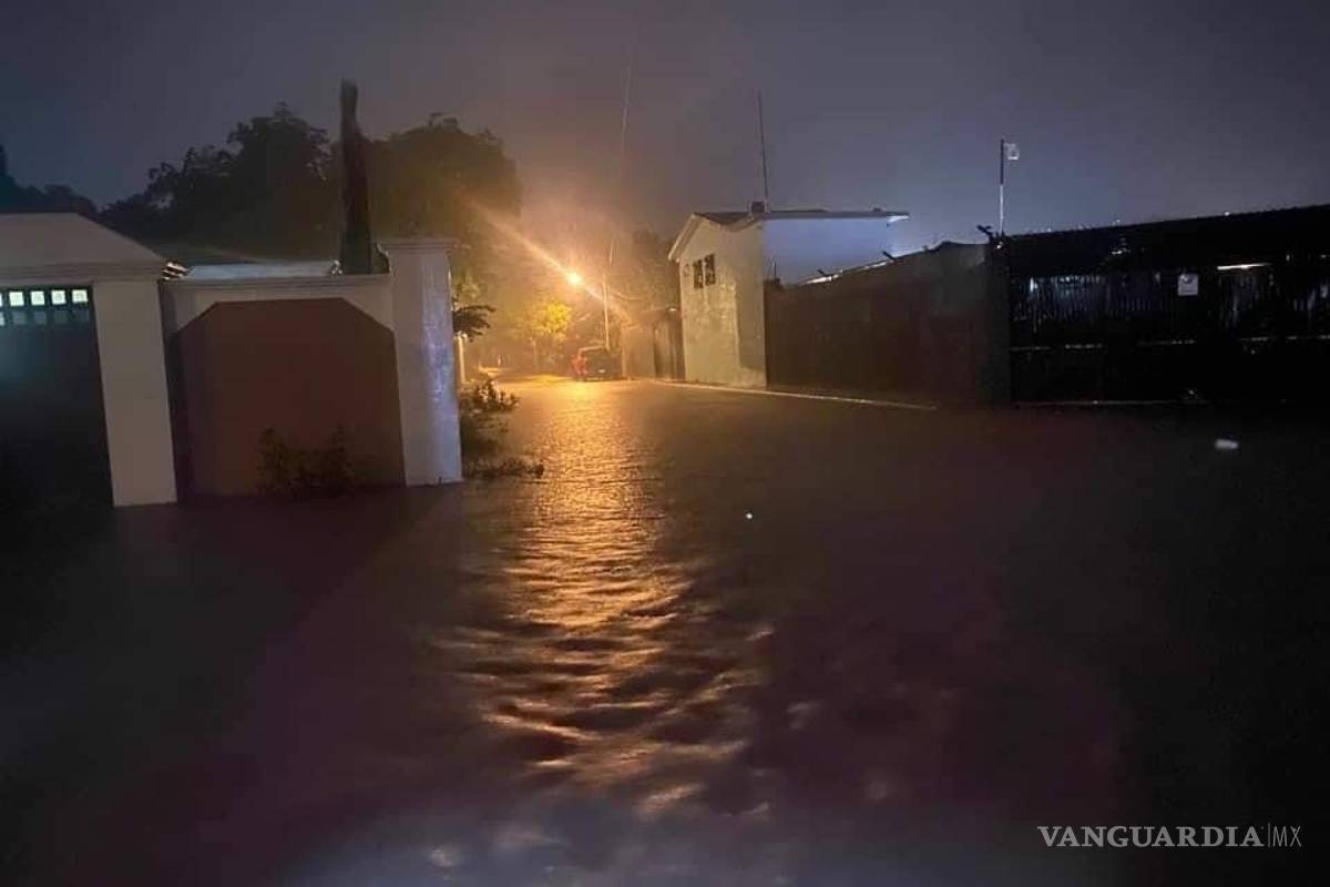Múzquiz bajo el agua; fuertes lluvias inundan la ciudad en un 70 por ciento