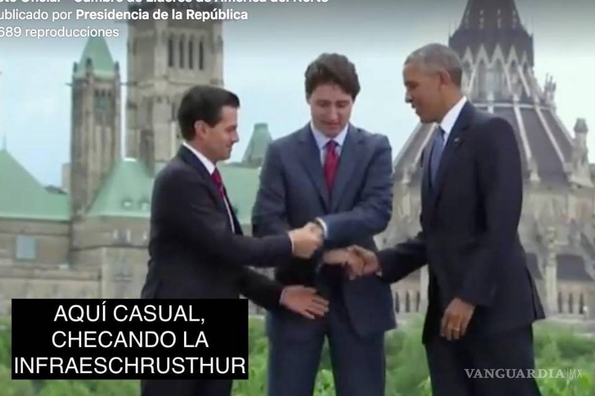 $!Memes de Peña Nieto en Canadá y cómo fue ignorado por Obama y Trudeau (Video)
